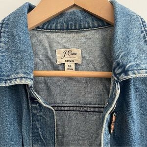 J.Crew Lily Wash Denim Swing Jacket - XL, Chore Chic